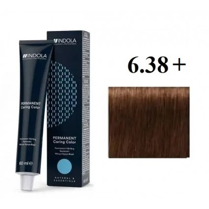 Стійка перманентна крем-фарба indola 6.38+ Русявий злотистий шоколадний інтенсивний 60 мл