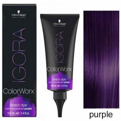 Фарба для волосся прямої дії Schwarzkopf Igora Color Worx Фіолетовий 100 мл Фарба для волосся прямої дії Schwarzkopf Igora Color Worx Фіолетовий 100 мл