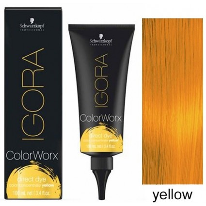 Фарба для волосся прямої дії Schwarzkopf Igora Color Worx (жовтий) 100 мл Фарба для волосся прямої дії Schwarzkopf Igora Color Worx (жовтий) 100 мл