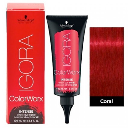 Фарба для волосся прямої дії Schwarzkopf Igora Color Worx Кораловий 100 мл Фарба для волосся прямої дії Schwarzkopf Igora Color Worx Кораловий 100 мл