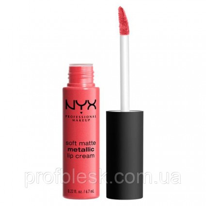 NYX Помада матовая Soft matte lip cream METALLIC №07 (Manila) 6,7 мл NYX Помада матовая Soft matte lip cream METALLIC №07 (Manila) 6,7 мл