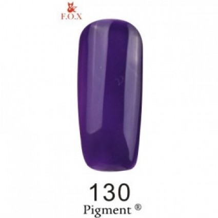 Гель-лак F.O.X Gel Polish Gold Pigment 130 баклажановий 6 мл