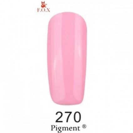Гель-лак F.O.X Gel Polish Gold Pigment 270 ніжно-рожевий 6 мл
