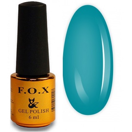 Гель-лак F.O.X gel-polish gold Pigment 010 бірюзово-зелений 6 мл