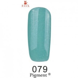 Гель-лак F.O.X Gel Polish Gold Pigment 079 м'ятно-бірюзовий 6 мл
