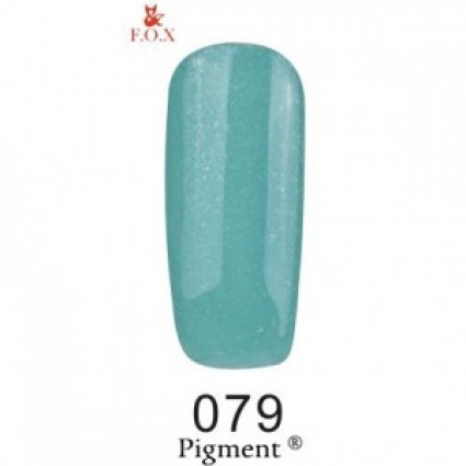 Гель-лак F.O.X Gel Polish Gold Pigment 079 м'ятно-бірюзовий 6 мл