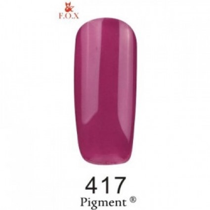 Гель-лак F.O.X Gel Polish Gold Pigment 417 фіолетово-малиновий 6 мл