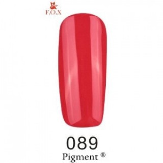 Гель-лак F.O.X Gel Polish Gold Pigment 089 коралово-червоний 6 мл