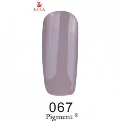 Гель-лак F.O.X Gel Polish Gold Pigment 067 світлий сіро-бежевий 6 мл