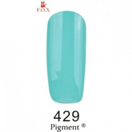 Гель-лак F.O.X Gel Polish Gold Pigment 429 ніжно-бірюзовий 6 мл