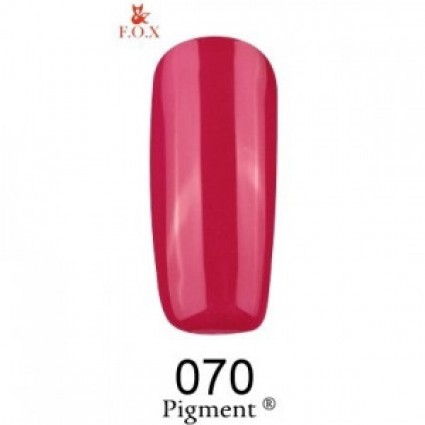 Гель-лак F.O.X Gel Polish Gold Pigment 070 малиновий 6 мл