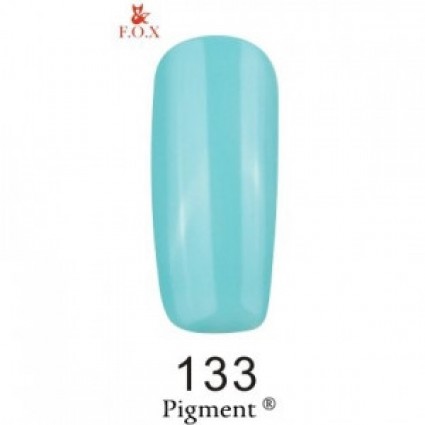 Гель-лак F.O.X Gel Polish Gold Pigment 133 м'ятно-блакитний 6 мл