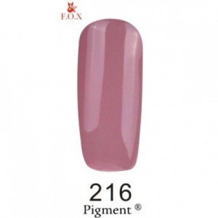 Гель-лак F.O.X Gel Polish Gold Pigment 216 рожево-кавовий 6 мл Гель-лак F.O.X Gel Polish Gold Pigment 216 рожево-кавовий 6 мл