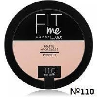 MAYB Fit me Matte&Poreless Powder комп. пудра №110 (porcelain)