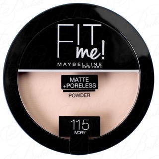 MAYB Fit me Matte&Poreless Powder комп. пудра №115 (ivory)