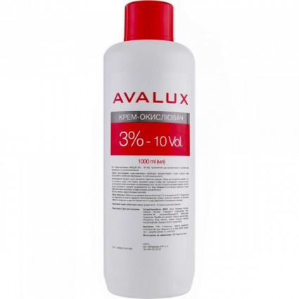 Крем-окислювач для волосся Avalux 3% 1000 ml
