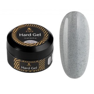 Моделюючий гель для нігтів F.O.X Hard Gel Flash Silver  15 мл