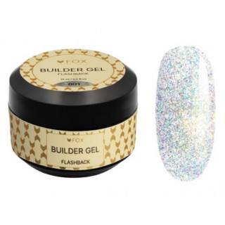 Світловідбивний будівельний гель F.O.X Builder gel  Flashback 001 15 мл