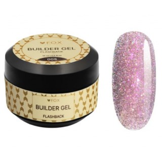 Світловідбивний будівельний гель  F.O.X Builder gel  Flashback 005 15 мл