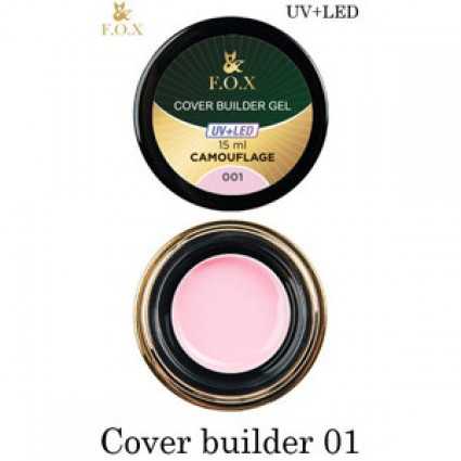 F. O. X Cover camouflage builder gel 001. 15ml