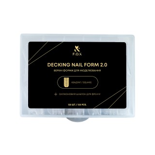 Верхні форми для моделювання F.O.X Decking Nailform 2.0 Квадрат (120 шт.)