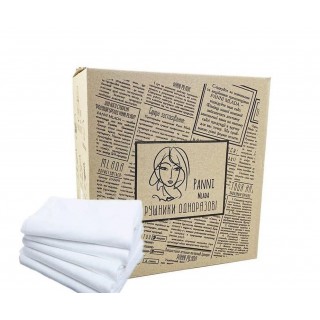 Рушник у коробці Panni Mlada 40х70 см гладкі 50 шт білий