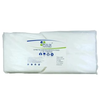 Серветки Polix Pro&Med для масажного столу з отвором зі спанлейсу 40*35 см 50шт