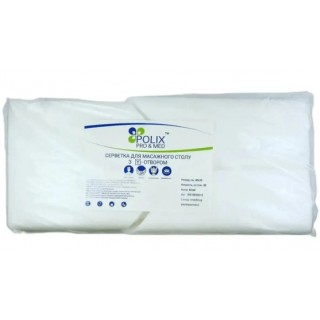 Серветки Polix Pro&Med для масажного столу з отвором із спанбонду 40*35 см 50шт