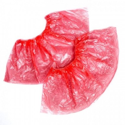 Бахіли Doily/Panny 100 шт/пачка (1 ПАЧКА) червоні Бахіли Doily/Panny 100 шт/пачка (1 ПАЧКА) червоні