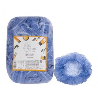 Шапочки медичні на подвійній резинці Блакитні Panni Mlada 1 шт