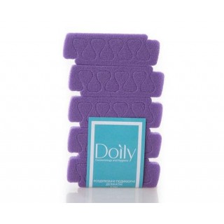 Розділювачі педикюрні з пінополіетилену делікатні Doily 1 шт фіолетовий
