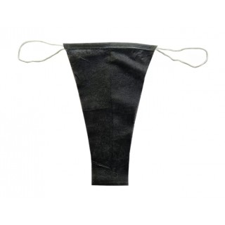 Трусики-стрінги Monaco Style L/XL зі спанбонду Чорні 1 шт