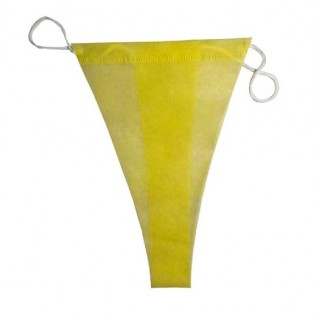 Трусики-стрінги Monaco Style S/M із спанбонду Жовтий 1 шт