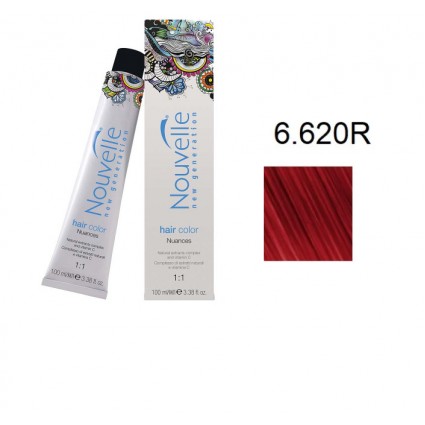 Фарба для волосся Nouvelle Hair Color 6.620 R рубін 100 мл Фарба для волосся Nouvelle Hair Color 6.620 R рубін 100 мл