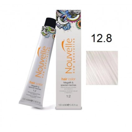Фарба для волосся Nouvelle Hair Color 12.8 річкова перлина 100 мл Фарба для волосся Nouvelle Hair Color 12.8 річкова перлина 100 мл