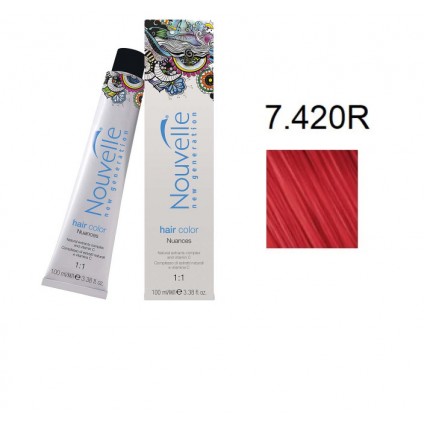 Фарба для волосся Nouvelle Hair Color 7.420 R вогненний опал 100 мл Фарба для волосся Nouvelle Hair Color 7.420 R вогненний опал 100 мл