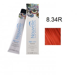 Фарба для волосся Nouvelle Hair Color 8.34 R агат 100 мл