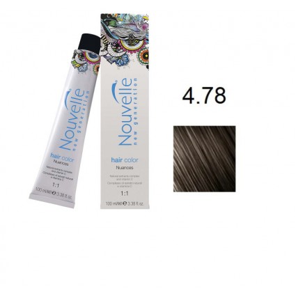 Фарба для волосся Nouvelle Hair Color 4.78 онікс 100 мл