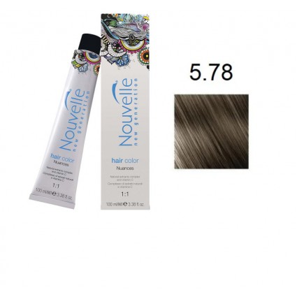 Фарба для волосся Nouvelle Hair Color 5.78 граніт 100 мл
