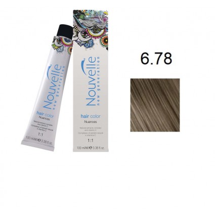 Фарба для волосся Nouvelle Hair Color 6.78 кварц 100 мл Фарба для волосся Nouvelle Hair Color 6.78 кварц 100 мл