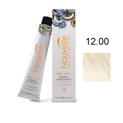 Фарба для волосся Nouvelle Hair Color 12.00 ультра світлий блондин плюс 100 мл Фарба для волосся Nouvelle Hair Color 12.00 ультра світлий блондин плюс 100 мл