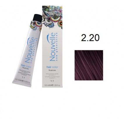 Фарба для волосся Nouvelle Hair Color 2.20 брюнет з фіолетовим відливом 100 мл