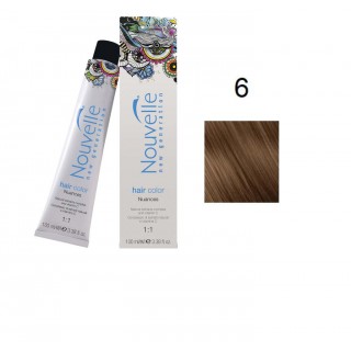 Фарба для волосся Nouvelle Hair Color 6 темно-русявий 100 мл