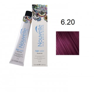 Фарба для волосся Nouvelle Hair Color 6.20 темно-фіолетовий русявий 100 мл