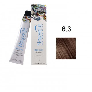 Фарба для волосся Nouvelle Hair Color 6.3 темно-золотистий русявий 100 мл