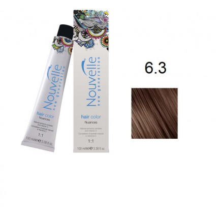 Фарба для волосся Nouvelle Hair Color 6.3 темно-золотистий русявий 100 мл Фарба для волосся Nouvelle Hair Color 6.3 темно-золотистий русявий 100 мл