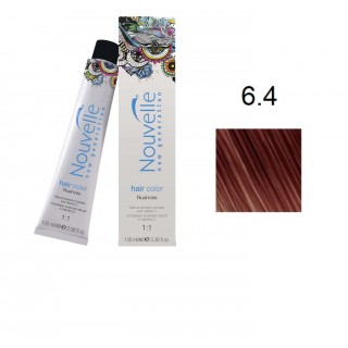Фарба для волосся Nouvelle Hair Color 6.4 темний мідно-русявий 100 мл