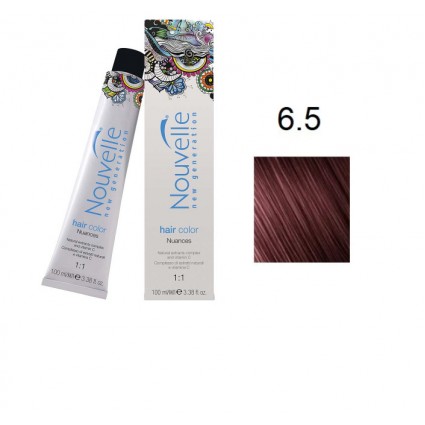 Фарба для волосся Nouvelle Hair Color 6.5 темний червоного дерева русявий 100 мл Фарба для волосся Nouvelle Hair Color 6.5 темний червоного дерева русявий 100 мл