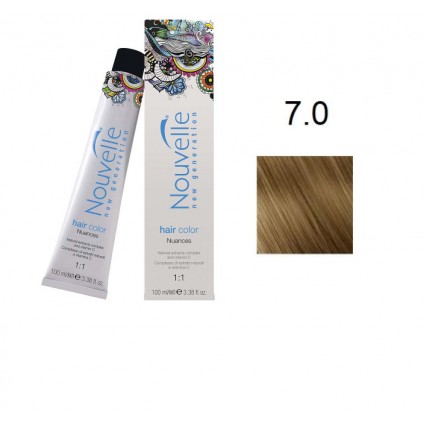Фарба для волосся Nouvelle Hair Color 7.0 насичений середньо-русявий 100 мл