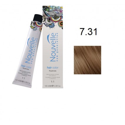 Фарба для волосся Nouvelle Hair Color 7.31 капучіно 100 мл